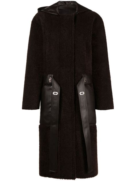 Low Classic Reversible Panelled Shearling Coat Farfetch