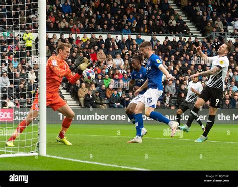 Derby County Football Team V Ipswich Town Fc At Pride Park Stadium In