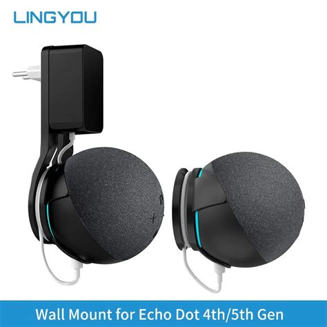 19X LINGYOU Outlet Wall Mount For Alexa Echo Dot 5th 4th Gen Stand