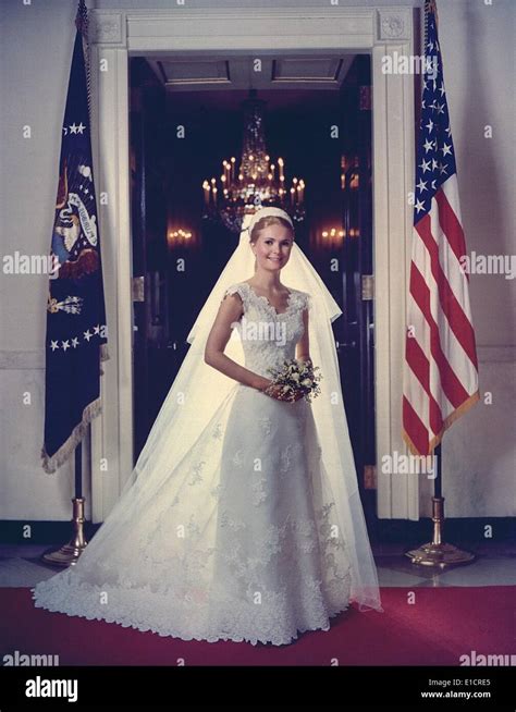 Tricia Nixon B 1946 In Her Wedding Gown The Oldest Daughter Of President Richard Nixon