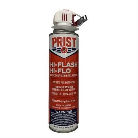 Prist Hi Flash Hi Flo Anti Icing Aviation Fuel Additive