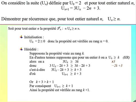 démonstration par récurrence exemple 1 YouTube