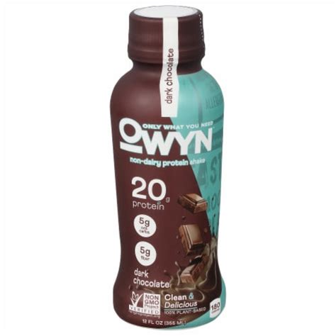 Owyn Vegan Protein Shake Chocolate Fo Case Of Fo Each Fry