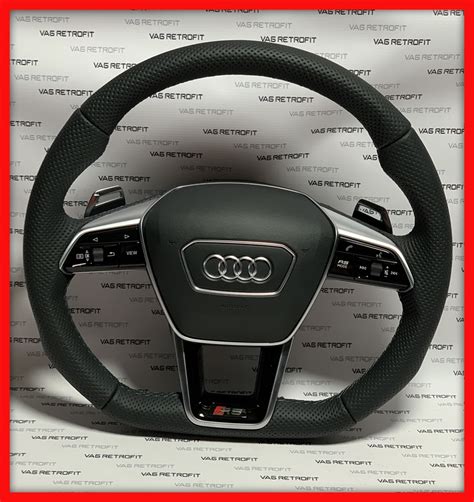 Volan Audi RS S Sport Piele Perforata Full Audi A6 C8 A7 C8 A3 8V A4 B9