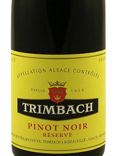 Trimbach Pinot Noir Alsace Réserve Vivino US