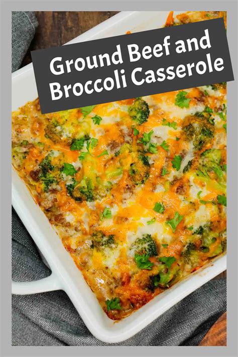 Ground Beef And Broccoli Casserole In 2024 Ground Beef And Broccoli Beef Casserole Recipes