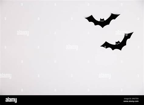 Bats made paper halloween decoration Stock Photo - Alamy