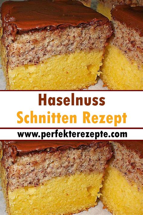 Haselnuss Schnitten Rezept Schnelle Und Einfache Rezepte