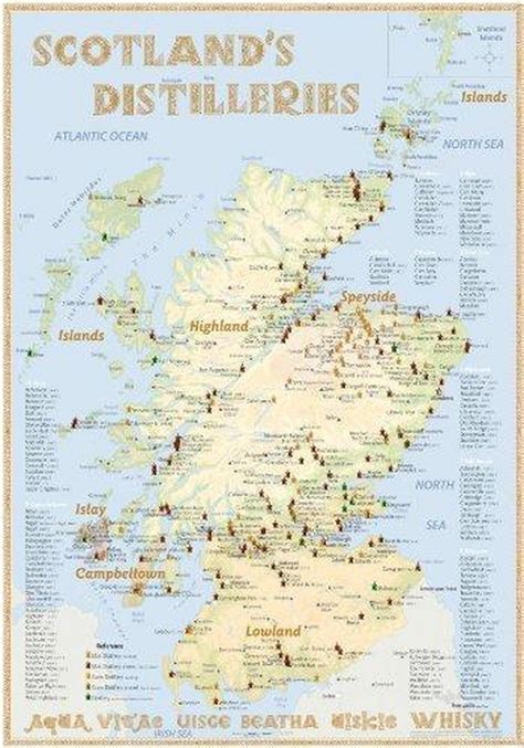 Schotland Kaart Wegenkaart Landkaart Highlands Of Scotland Philip S 9781849075121