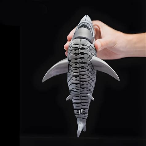 Shark Digital Stl File For D Printing Articulated Fidget Figure