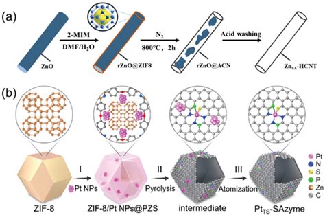 A Schematic Diagram Of The Synthesis Process Of Znsingleatom Sites
