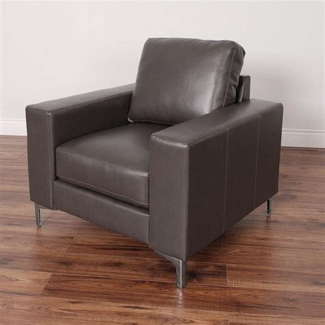 Corliving Cory Contemporary Brownish Grey Bonded Leather Chair Lzy 421 C The Home Depot