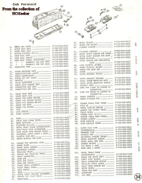 Solved Parts List And Diagram Of Of Ho Rivarossi 4 8 8 2 Toys Fixya