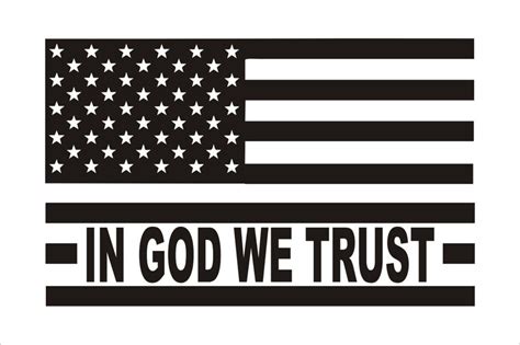 In God We Trust Flag Decal In God We Trust Flag Sticker Etsy