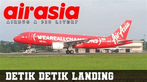 Air Asia Livery Landing At Kuala Namu Medan Plane Spotting Youtube