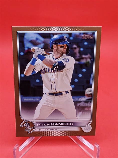 Mitch Haniger 2022 Topps Series 1 80 Gold Parallel 1606 2022 Seattle