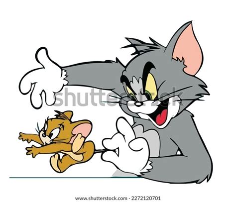 Tom Jerry Art Design Vector Template Stock Vector (Royalty Free ...