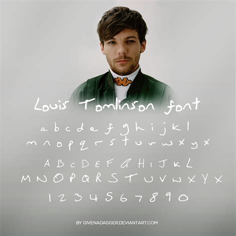 Louis Tomlinson Font Handwriting By Givenadagger On Deviantart