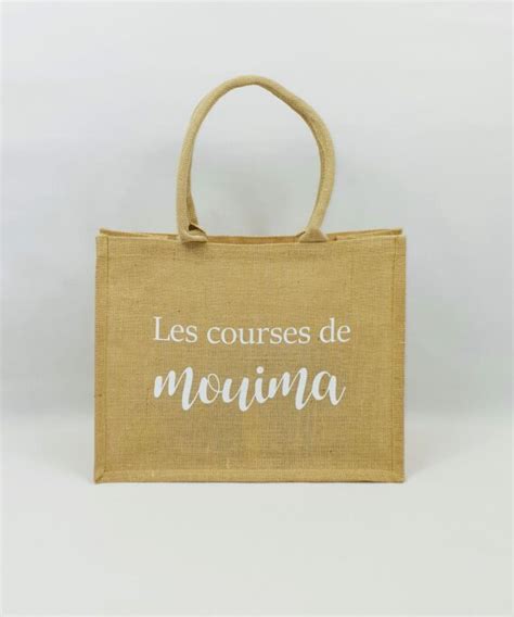 Sac En Toile De Jute Poign Es En Coton Color Es Courses Cr Easy