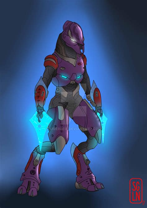 Halo Female Elite Assassin By Sigerreip On Deviantart