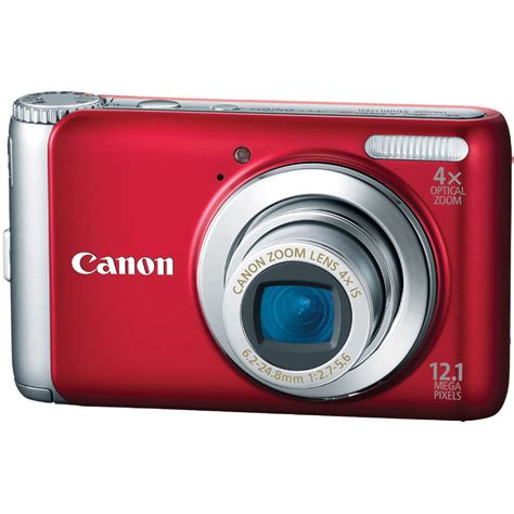 Used Canon Powershot A Is Digital Camera Red B Aa