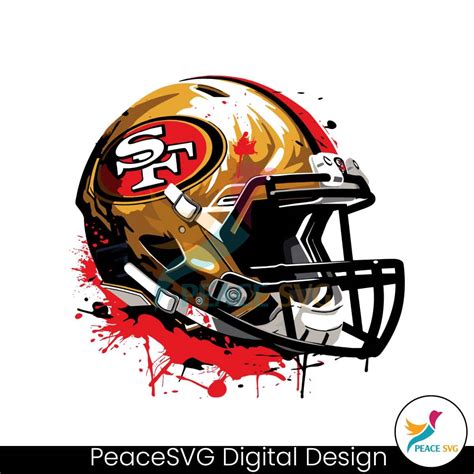 Vintage San Francisco 49ers Helmet SVG Digital Download » PeaceSVG