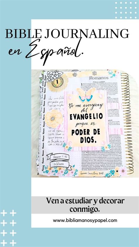 Estudio B Blico Con Tiempos De Bible Journaling En Espa Ol