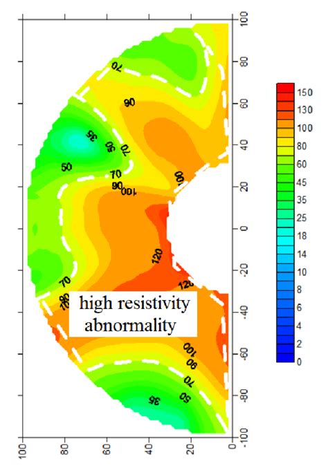 Pseudo Section Diagram Of Apparent Resistivity In Advanced Detection Of