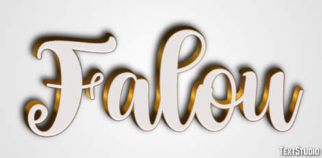 Como Se Escreve Falou - Falou Efeito de texto e desenho de logotipo Palavra