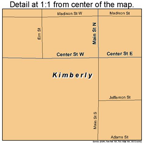 Kimberly Idaho Street Map 1643570