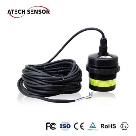 Atech Factory Price Rs485 4 20ma Non Contact Water Tank Fuel Oil Ultrasonic Liquid Level Sensor