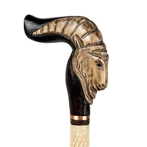 Billy Goat Walking Stick Handmade Cane With Rubber Tip