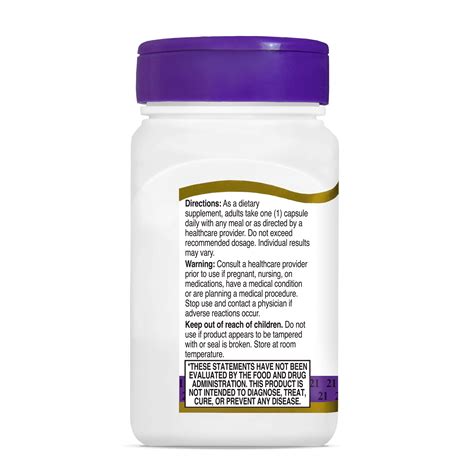 Alpha Lipoic Acid Mg Vegetarian Capsules St Century