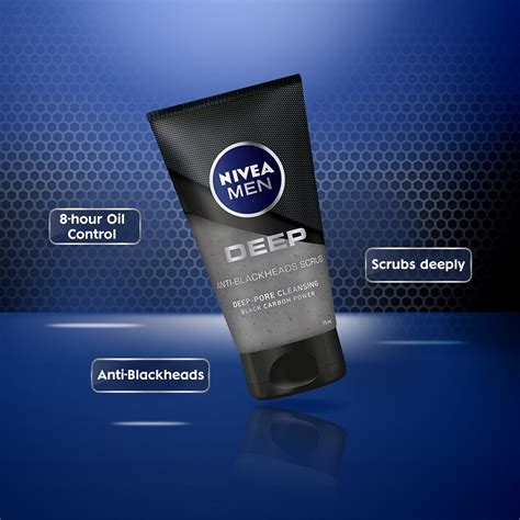 Nivea For Men Deep Anti Blackheads Scrub 75g Watsons Malaysia