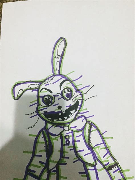 My Glitchtrap Glitch Drawing Rfivenightsatfreddys