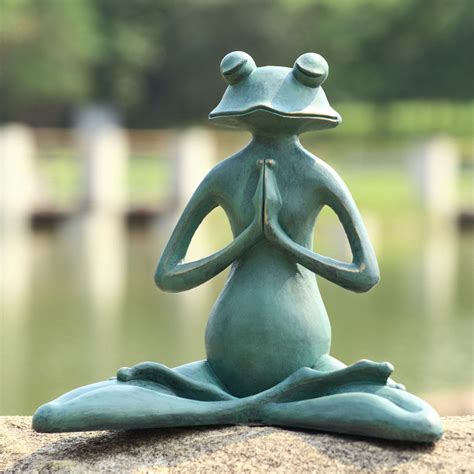 Meditating Yoga Frog Garden Sc Artsihome