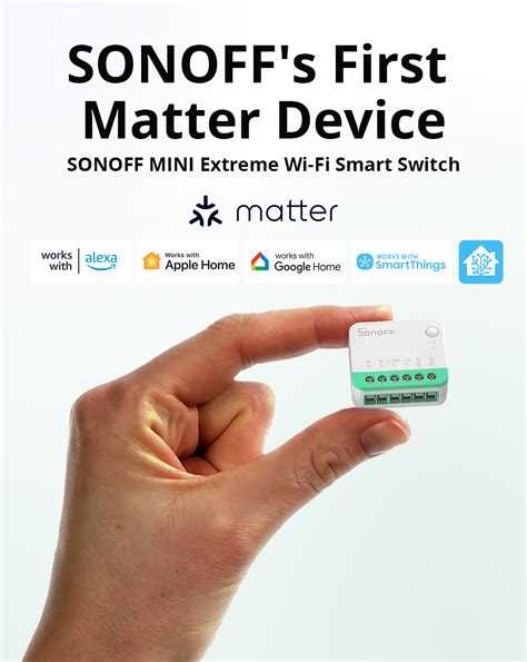 Interruptor Wifi Inteligente Sonoff Mini Extreme MINIR4M Compatible