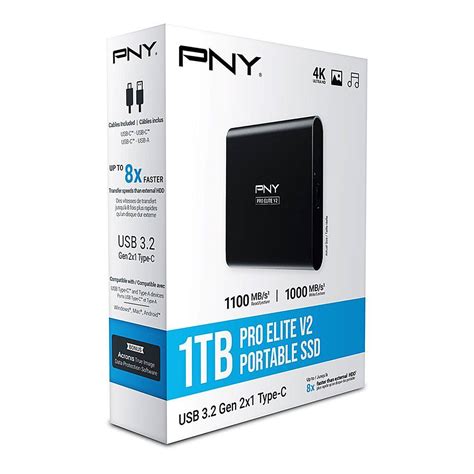 Customer Reviews Pny Pro Elite V Tb External Usb Gen X Type C