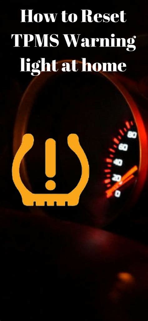 Low Tire Pressure Warning Light Reset