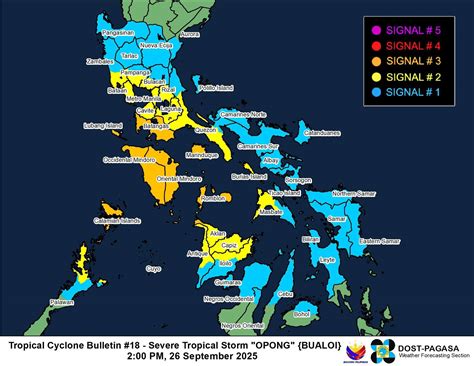 NIAS - TROPICAL CYCLONE WIND SIGNAL NO. 1 ⚠️🌀 As of 2PM due to Severe