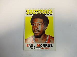 1971 72 Topps Basketball Earl Monroe Card 130 Baltimore Bullets EBay