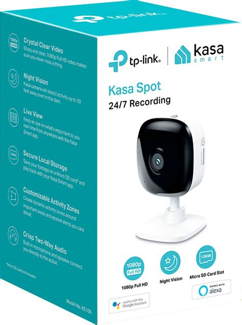 Best Buy Tp Link Kasa Spot Indoor 1080p Wi Fi Wireless Network