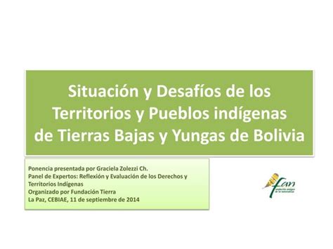 Situación y Desafíos de los Territorios y Pueblos indígenas de Tierras