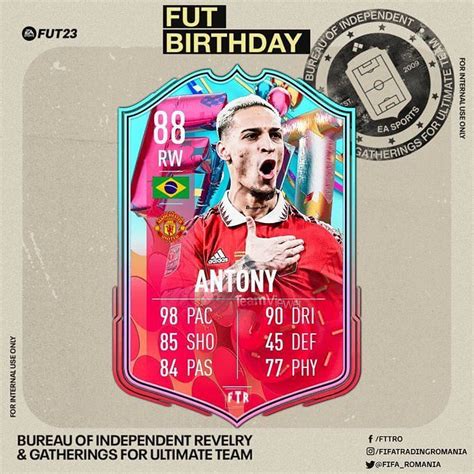 Fifa 23 Leaks Reveal Antony As A Fut Birthday Team 2 Player