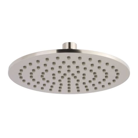 Jtp Inox Brushed Stainless Steel Mm Slim Round Shower Head