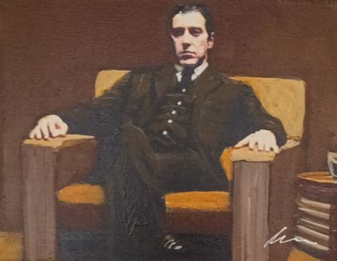 The Godfather Michael Corleone Oil Pain Painting By Filip Petrovic