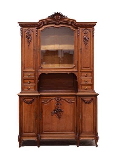 Antique French Walnut Louis XVI Style Buffet Cabinet EBay French