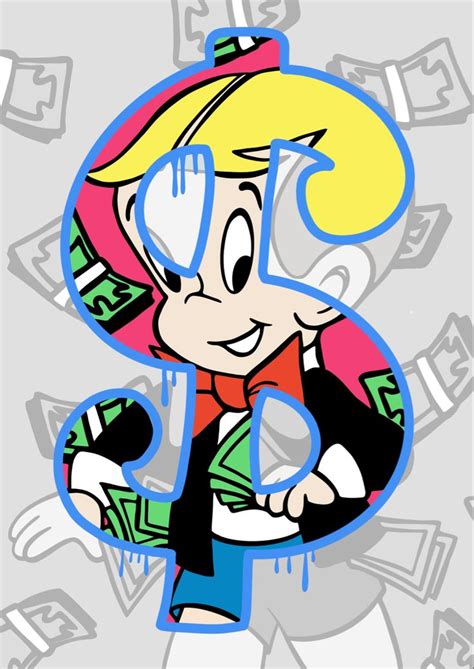 An Image Of A Cartoon Character With Money Coming Out Of The Letter S