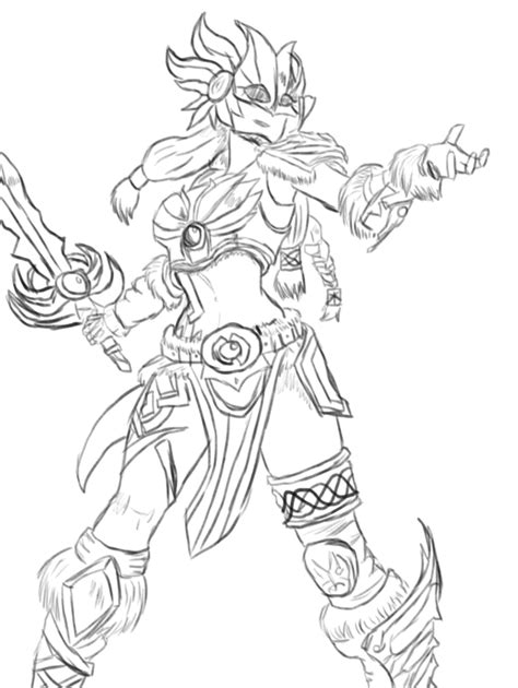 5 Smite Freya Sketch By Archergirl101 On Deviantart