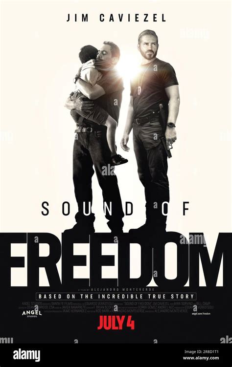 SOUND OF FREEDOM Poster From Left Jose Zuniga Jim Caviezel 2022